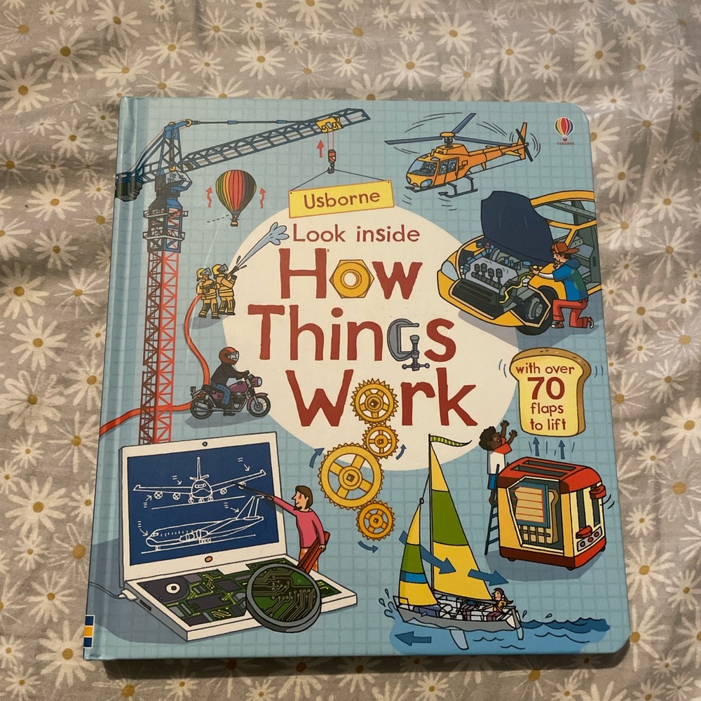 Usborne how things work Childrens lift flap book look inside